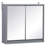 Wall Mounted Mirror Cabinet With Storage Shelf Bathroom | One Size