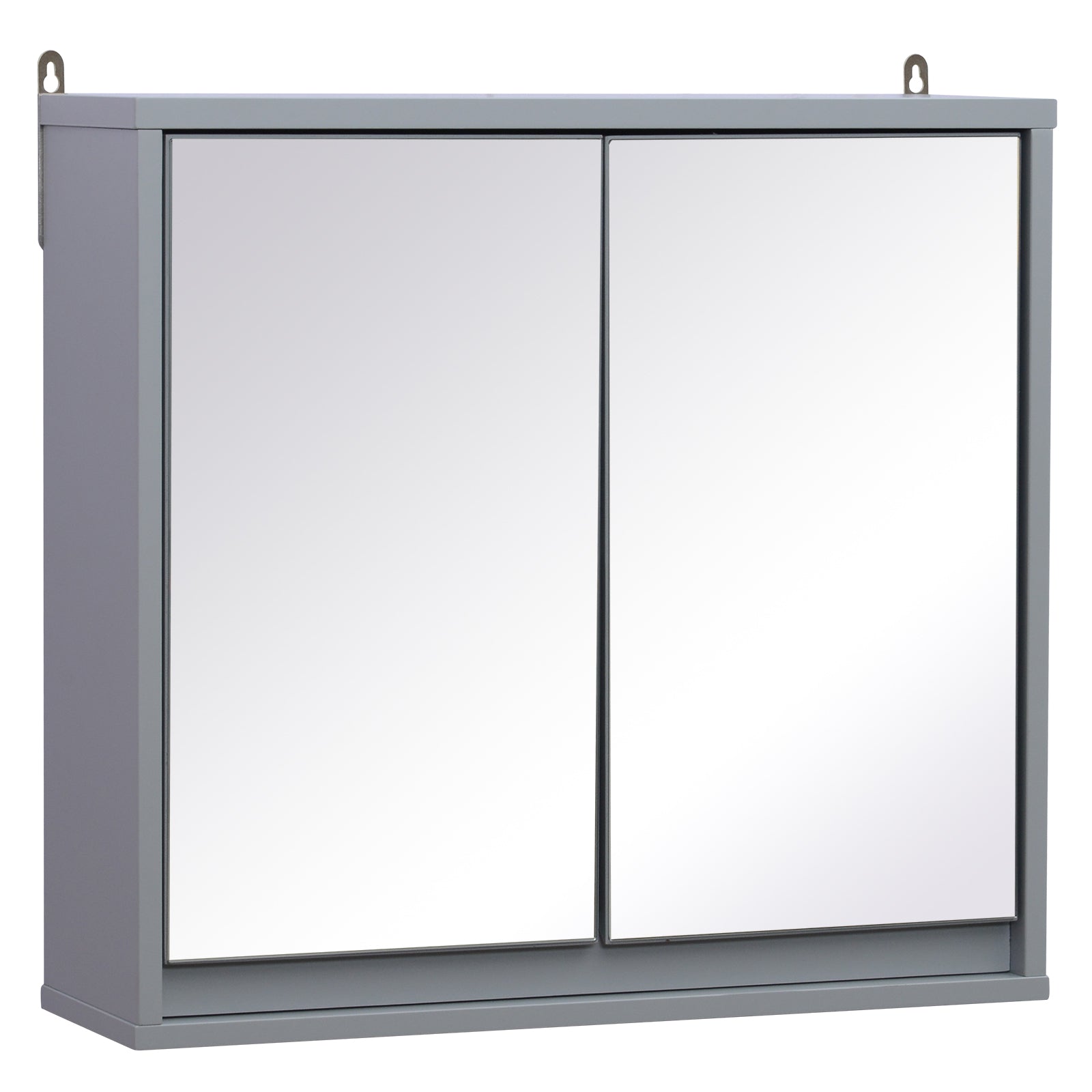 Wall Mounted Mirror Cabinet With Storage Shelf Bathroom | One Size