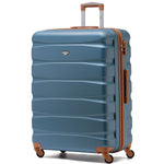 29" Large Suitcase Check-in Hold Luggage Hard Shell 4 Wheels Tsa Lock | Large | Blue