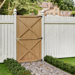 79/85/100cm W X 183cm H Garden Flat Top Pine Wood Gate Kit | Large