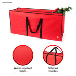 9ft Premium Xmas Tree Storage Bag Red Durable Zip Up Sack