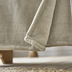 Hardwick Heavyweight Supersoft Fleece Throw | 150cm x 180cm | Taupe