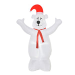 6ft Tall Outdoor Inflatable Bear Lighted Airblown Christmas