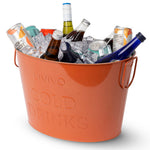 Galvanised Steel Drinks Bucket | Coral