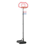 Outdoor Adjustable Basketball Hoop Stand 210-260cm | Red