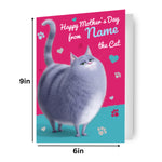 Mother's Day Personalised Card 'from The Cat' Official Product
