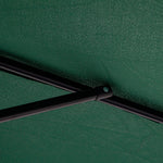 3m Garden Parasol W/ Crank & Base | Green