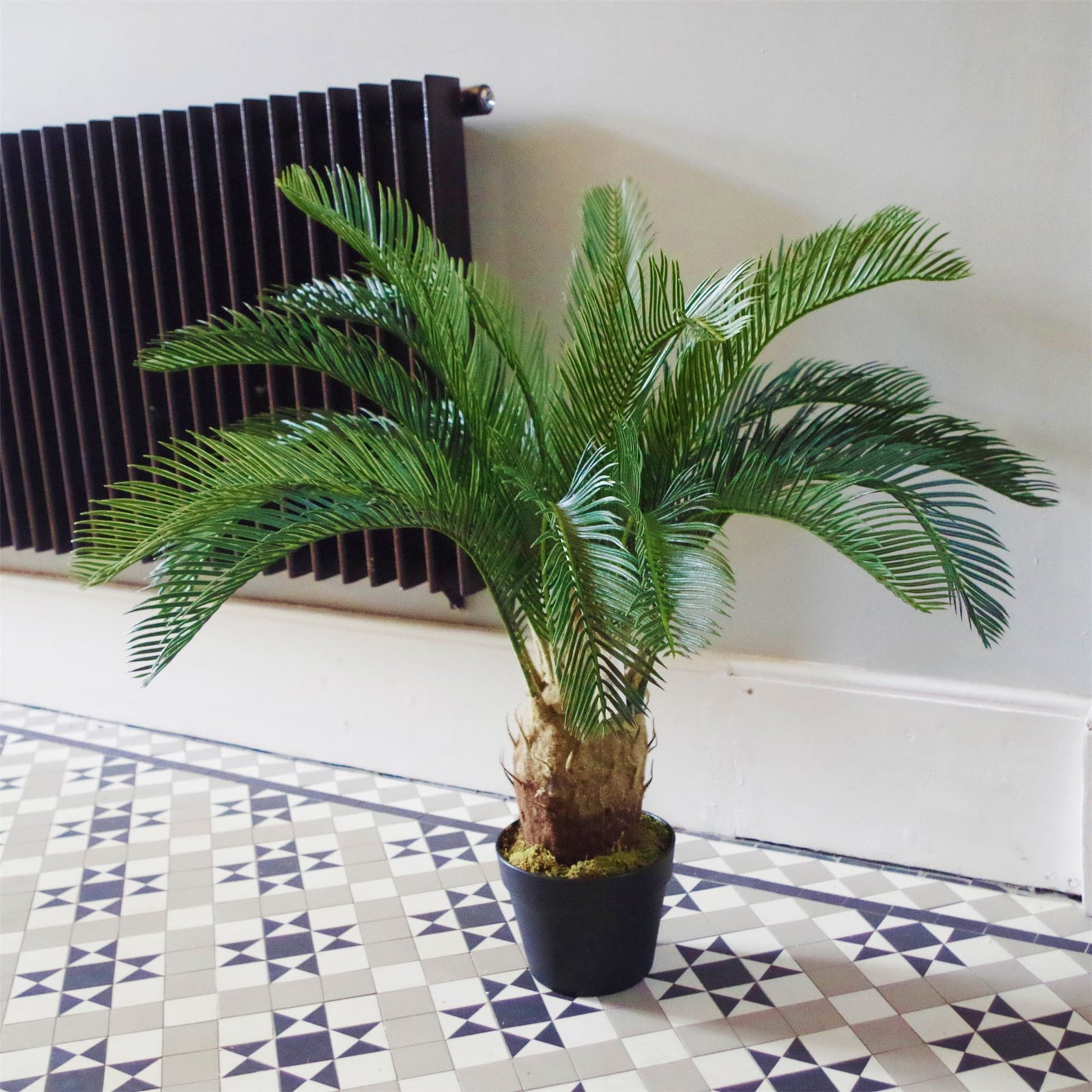 Large Artificial Palm Tree 80cm Cycas Realistic Plant Leaf Design Uk Botanik