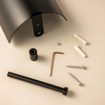 Paper Holder With Cover Matt Black Logic