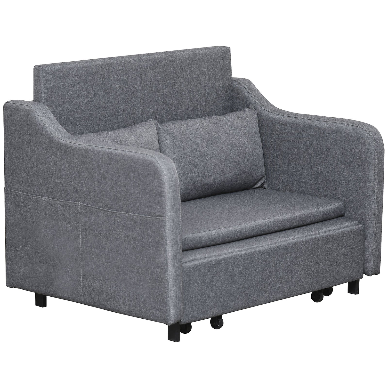 Pull Out Sofa Bed Fabric 2 Seater Sofa Couch For Living Room