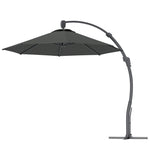 3(m) Garden Cantilever Parasol With Crank Aluminium Frame | Gray