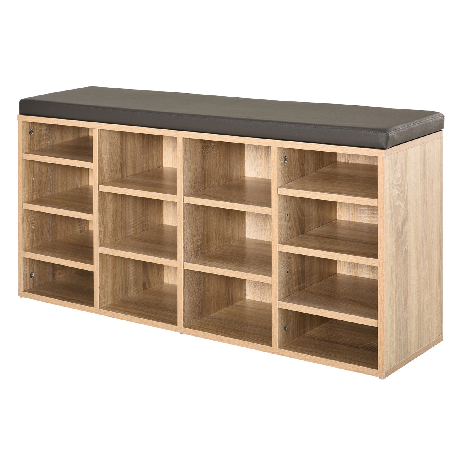 Multi-storage Shoe Rack 14 Compartments Moving Shelves | One Size | Natura