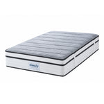 The Maya Upholstered Soft Plush Ottoman Bed Frame & Mattress - Package Deal | Double | Grey