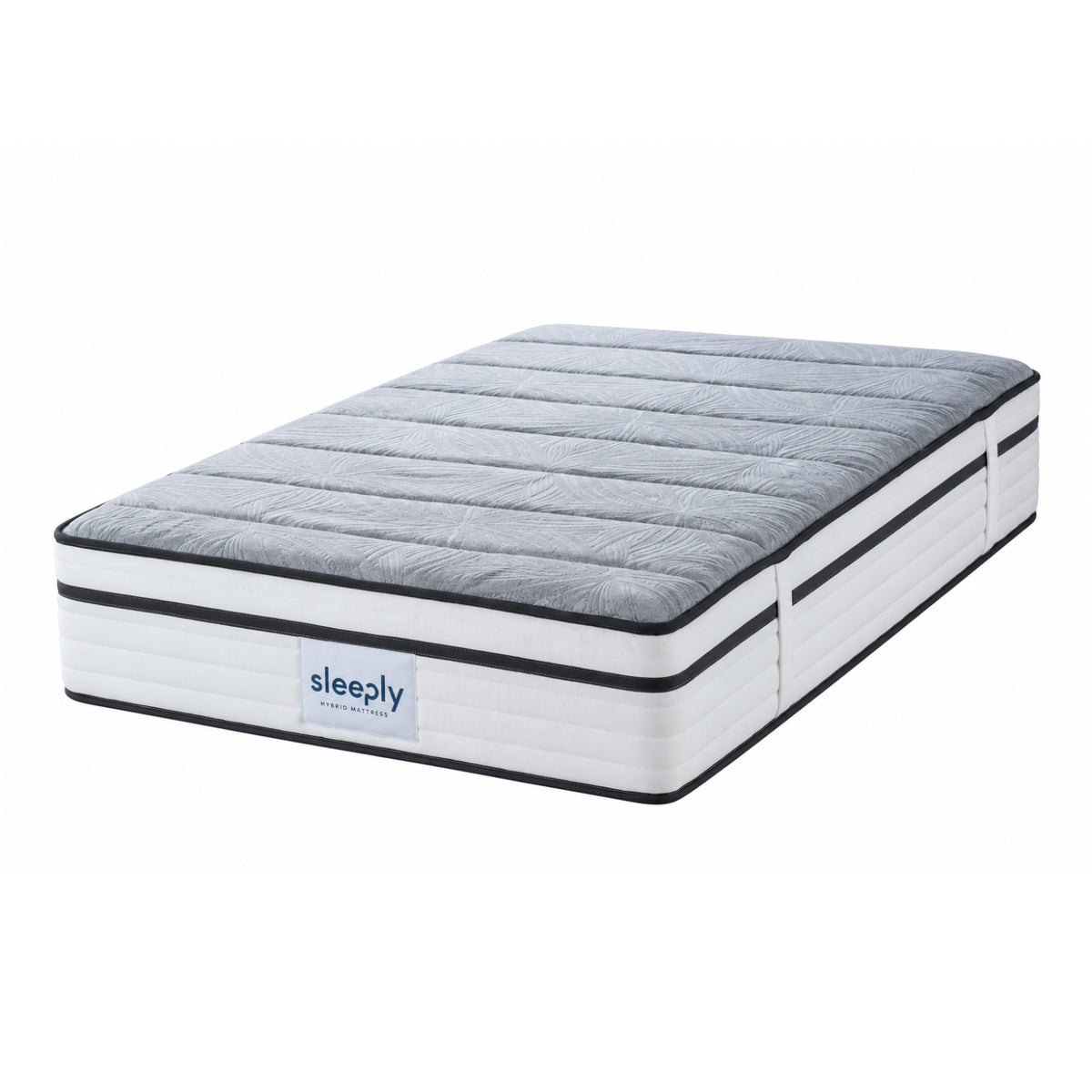 The Maya Upholstered Soft Plush Ottoman Bed Frame & Mattress - Package Deal | King | Grey