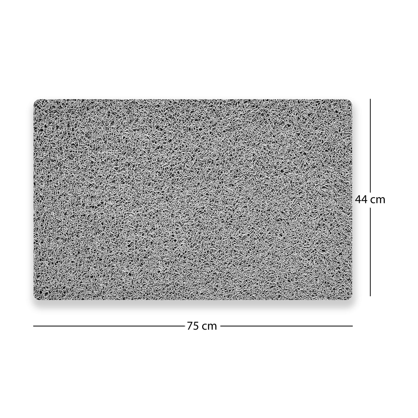 Spaghetti Anti Slip Shower/Bath Mat | 75cm x 44cm | Grey