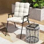 Garden Back Chair Cushion Patio Seat Cushion Pad Outdoor | Cream