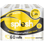 Toilet Roll Soft & Quilted Eco-friendly, Lemon, 60 Rolls