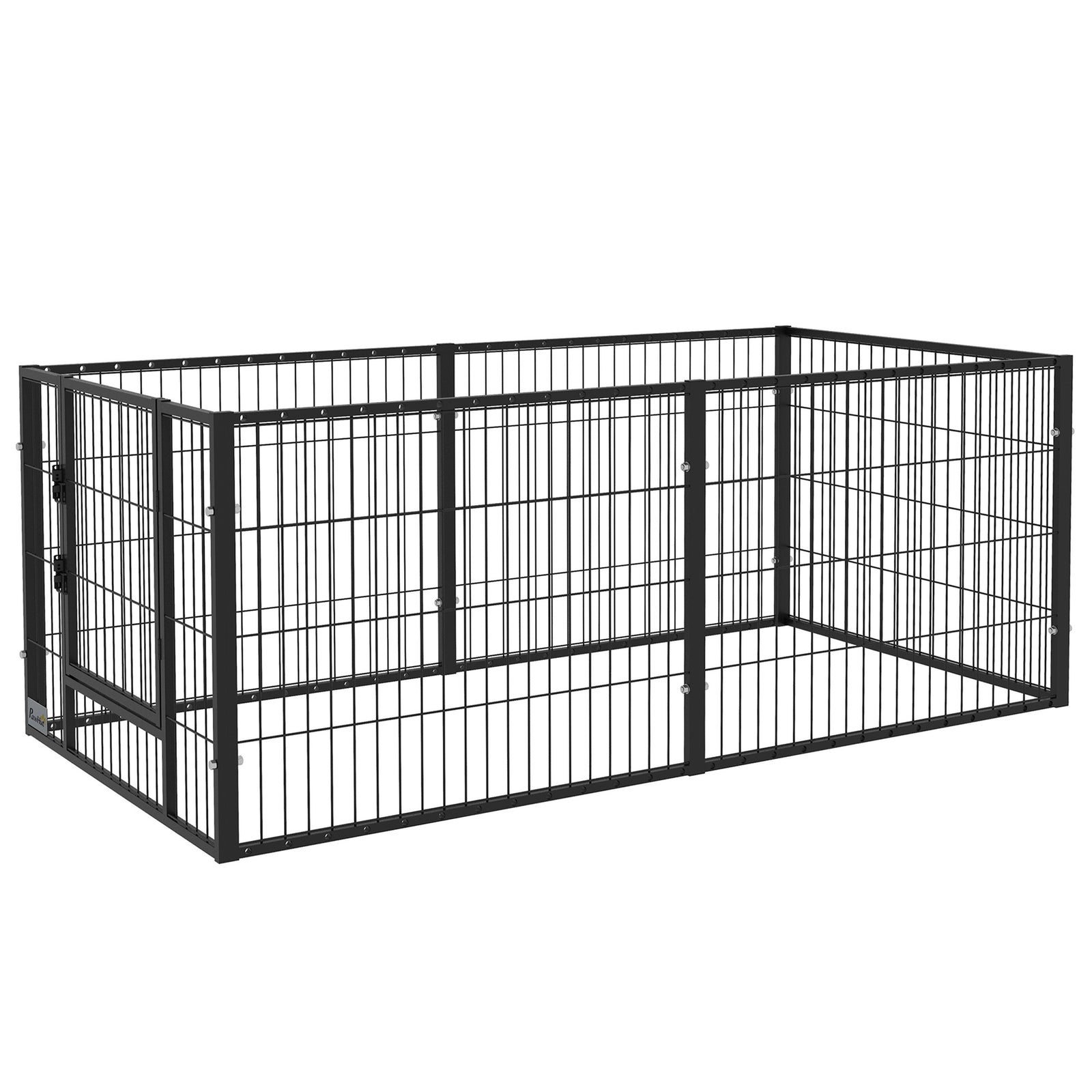 Heavy Duty 6 Panel Pet Playpen For Small, Medium Dogs | Black