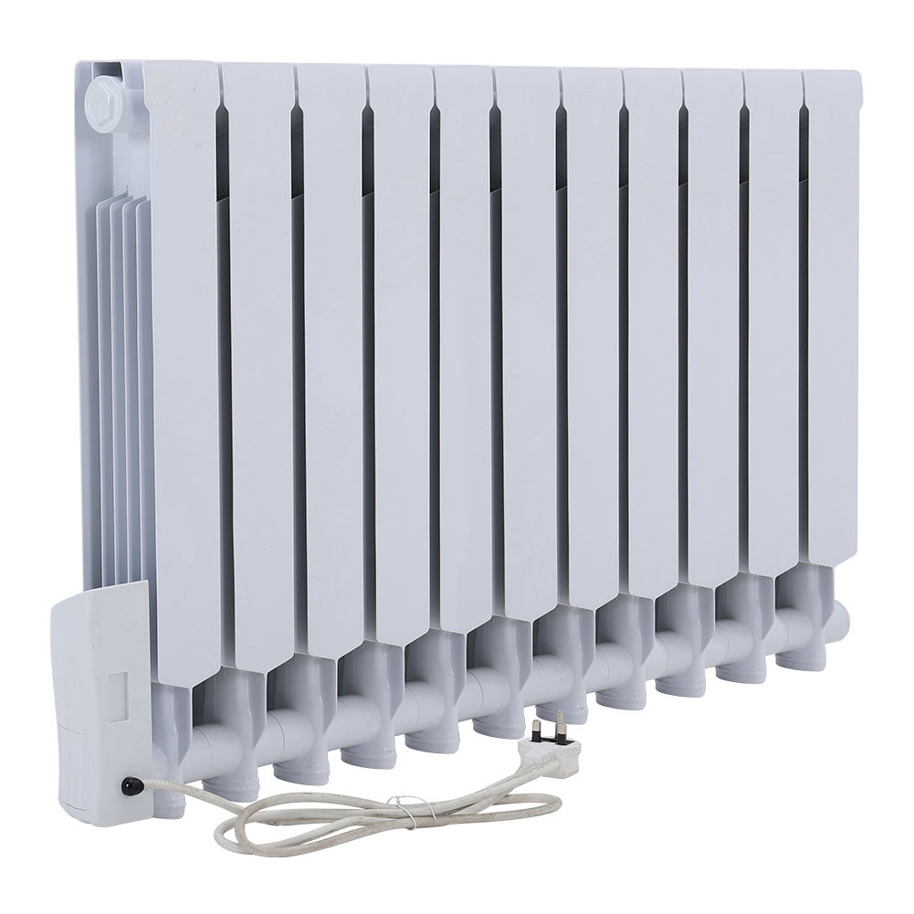 11 Fins 1800w Electric Oil Filled Radiator Space Panel Heater With Led Screen