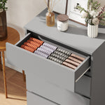 Bedroom Chest Of Drawers, 4 Drawers Dresser, Drawer Unit | Grey