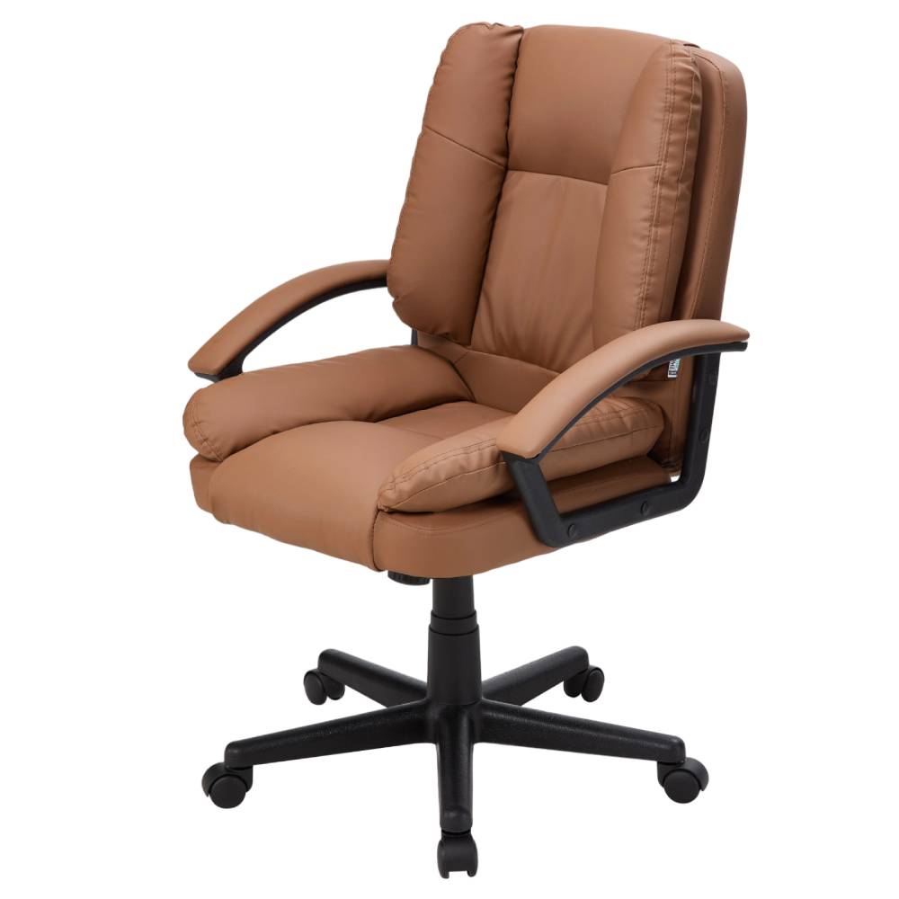 Height-adjustable Reclining Office Chair | Brown