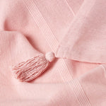 Cotton Rajput Ribbed Throw | 225cm x 255cm | Pink
