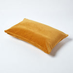 Luxury Cotton Velvet Cushion Cover | 30cm x 50cm | Mustard