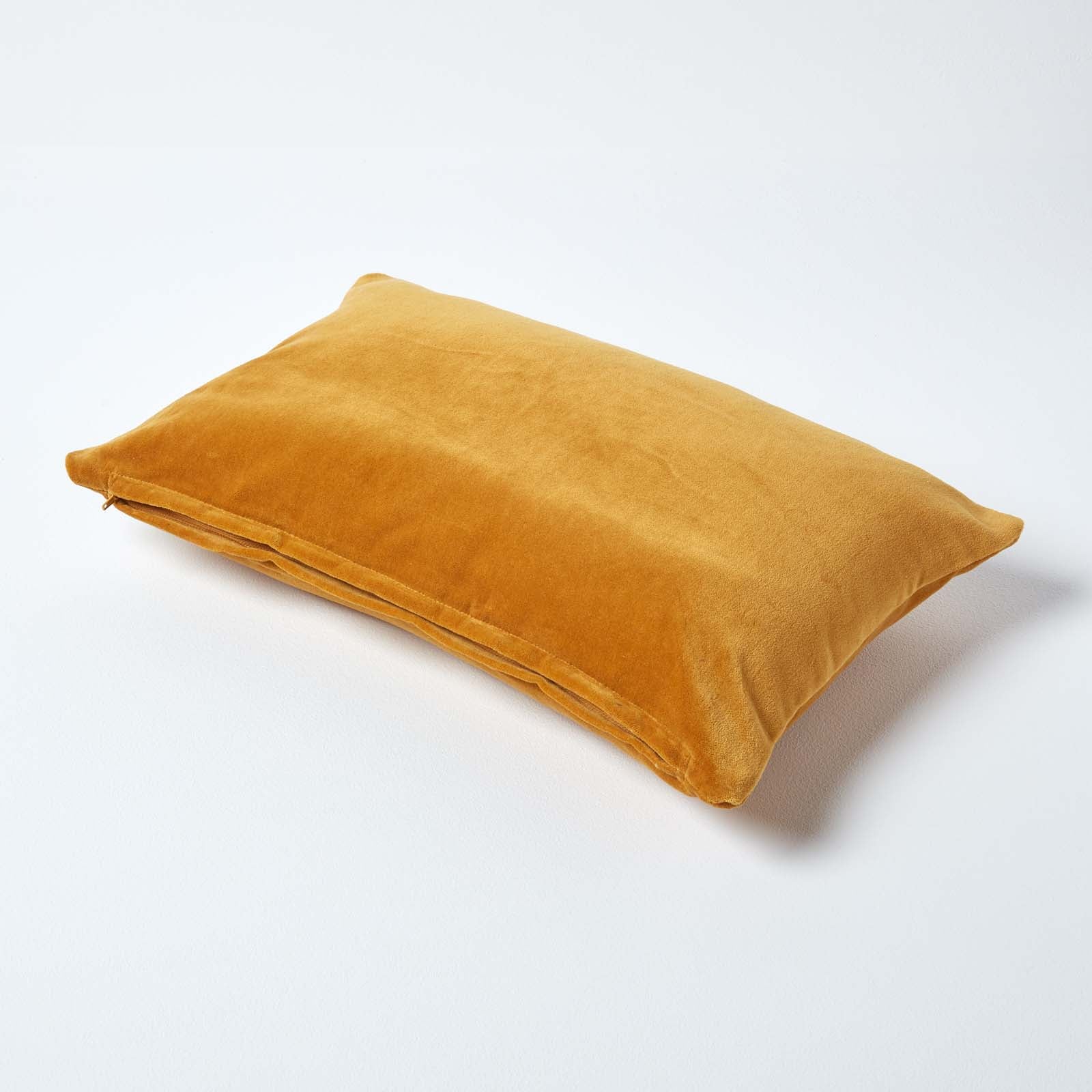 Luxury Cotton Velvet Cushion Cover | 30cm x 50cm | Mustard