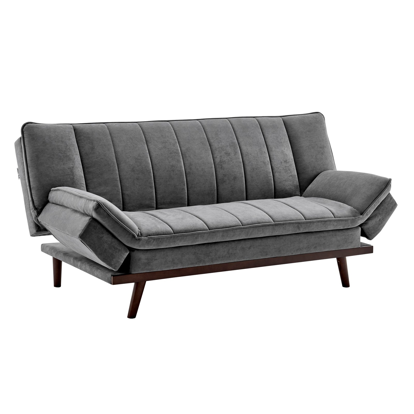 Scandinavian Click Clack Sofa Bed - Double | Grey