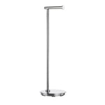 Polished Stainless Steel Toilet Roll Holder With Round Base | Polished Stainless Steel