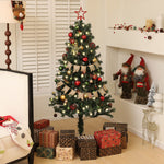 5/6ft Artificial Christmas Tree With Led Blue Red/Blue | 5ft | Red