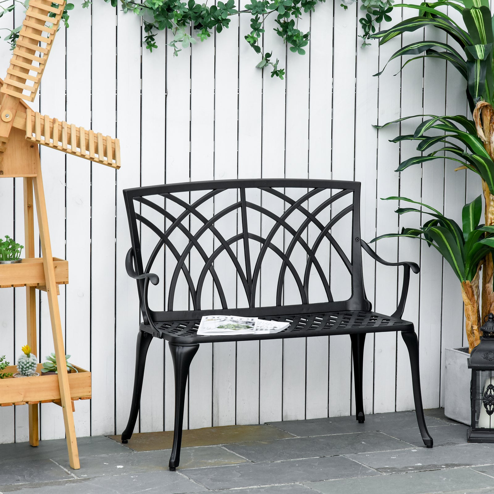 2-seater Cast Aluminium Garden Bench