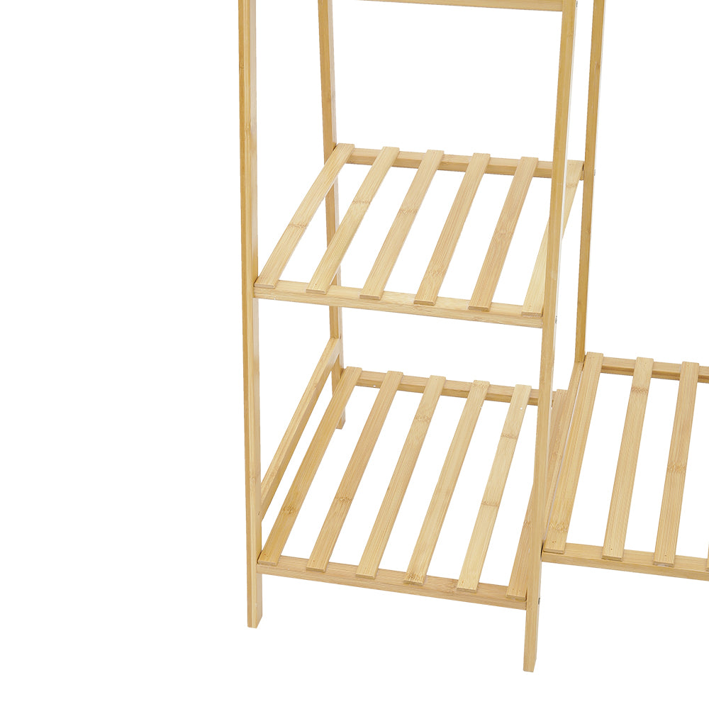 Bamboo Bedroom Garment Clothes Rack | Large | Natural