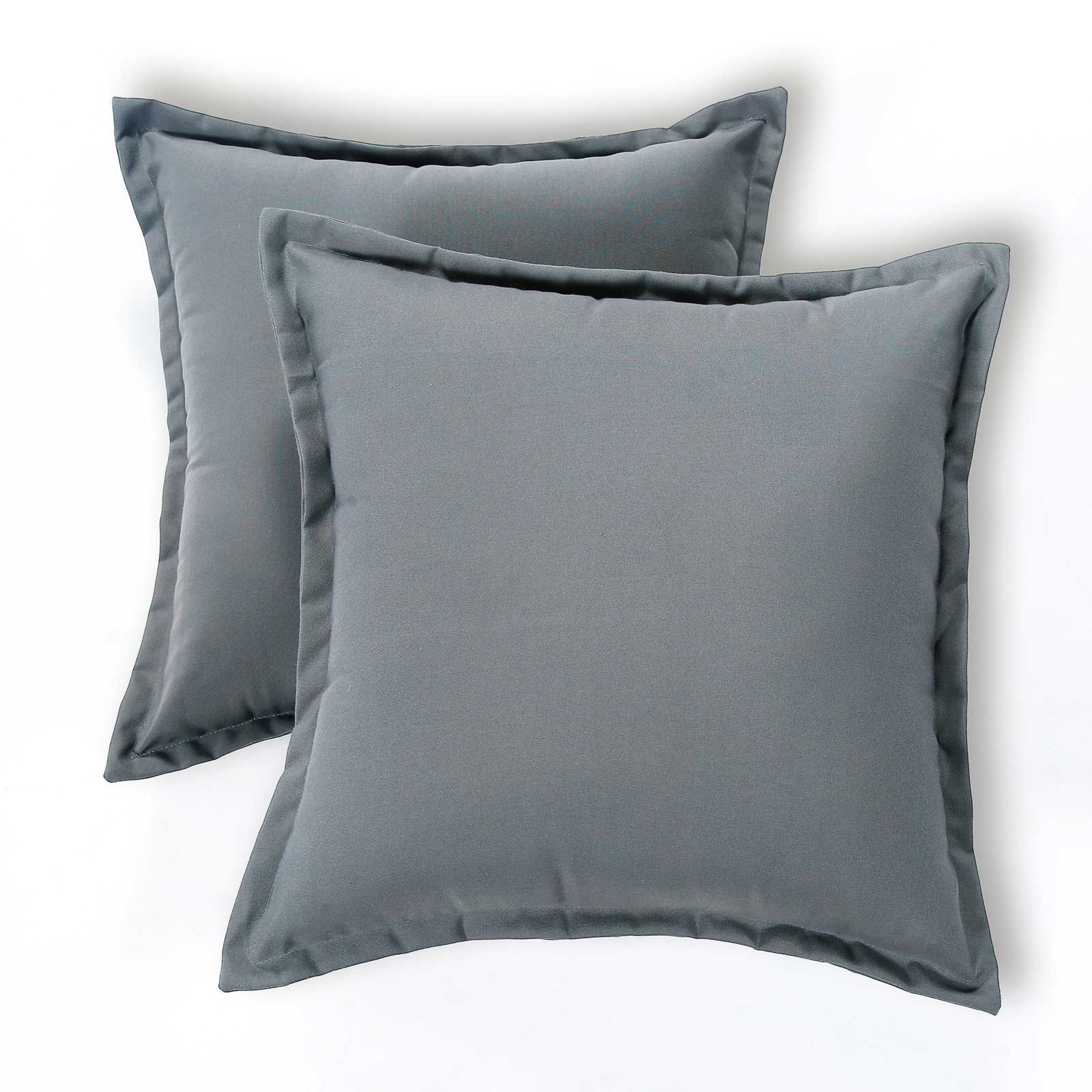 Plain Outdoor Cushion 45 X 45 Cm, Set Of 2 | 45cm x 45cm | Grey