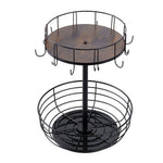 2-tier Multifunction Rotation Countertop Organizer Storage Rack