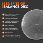 Structure Fitness Wobble Stability Balance Cushion With Dual Textured Surface & Pump