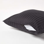 European Size Egyptian Cotton Pillowcase 330 Tc | 40cm x 40cm | Black
