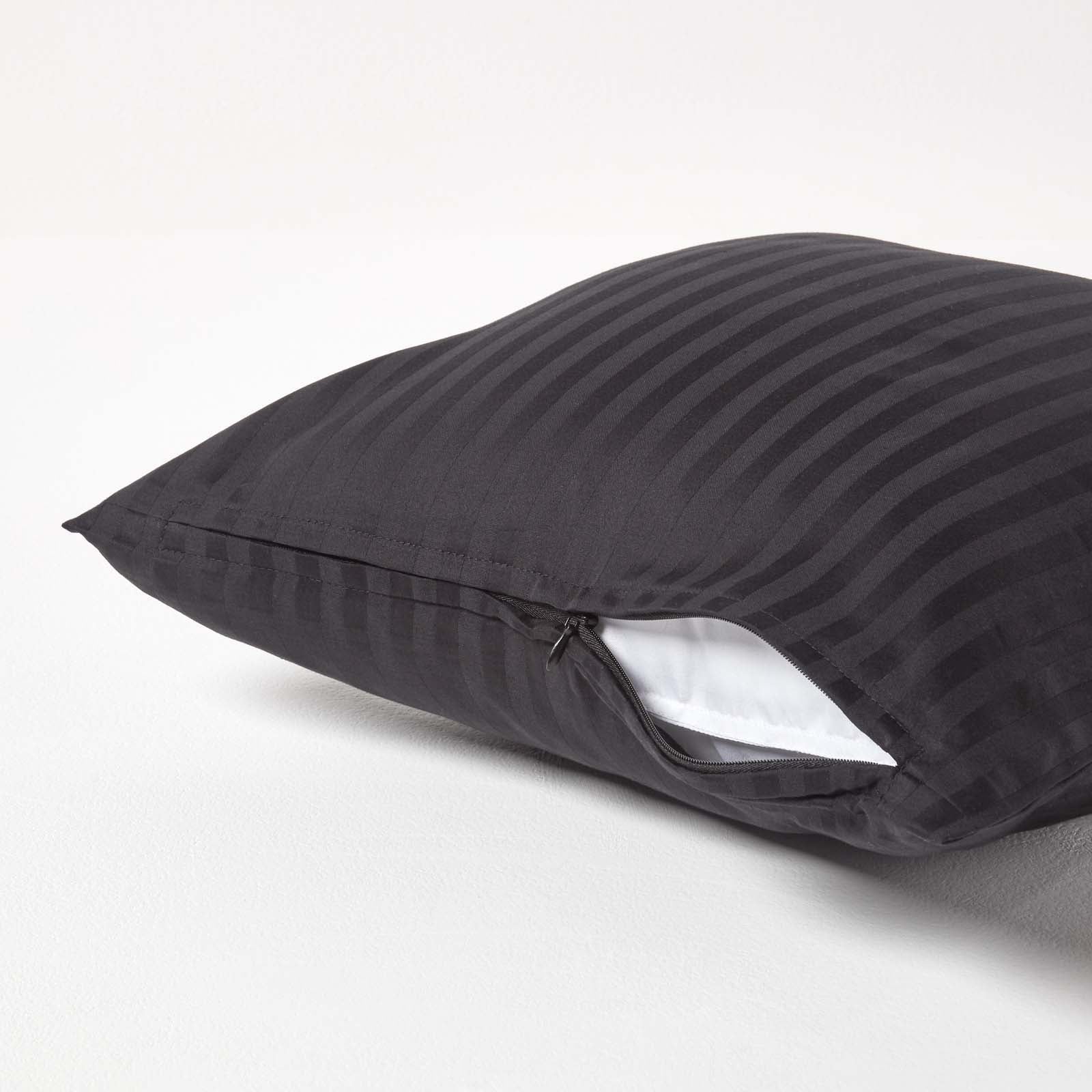 European Size Egyptian Cotton Pillowcase 330 Tc | 40cm x 40cm | Black