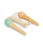 2pcs Wooden Ice Cream Skipping Ropes