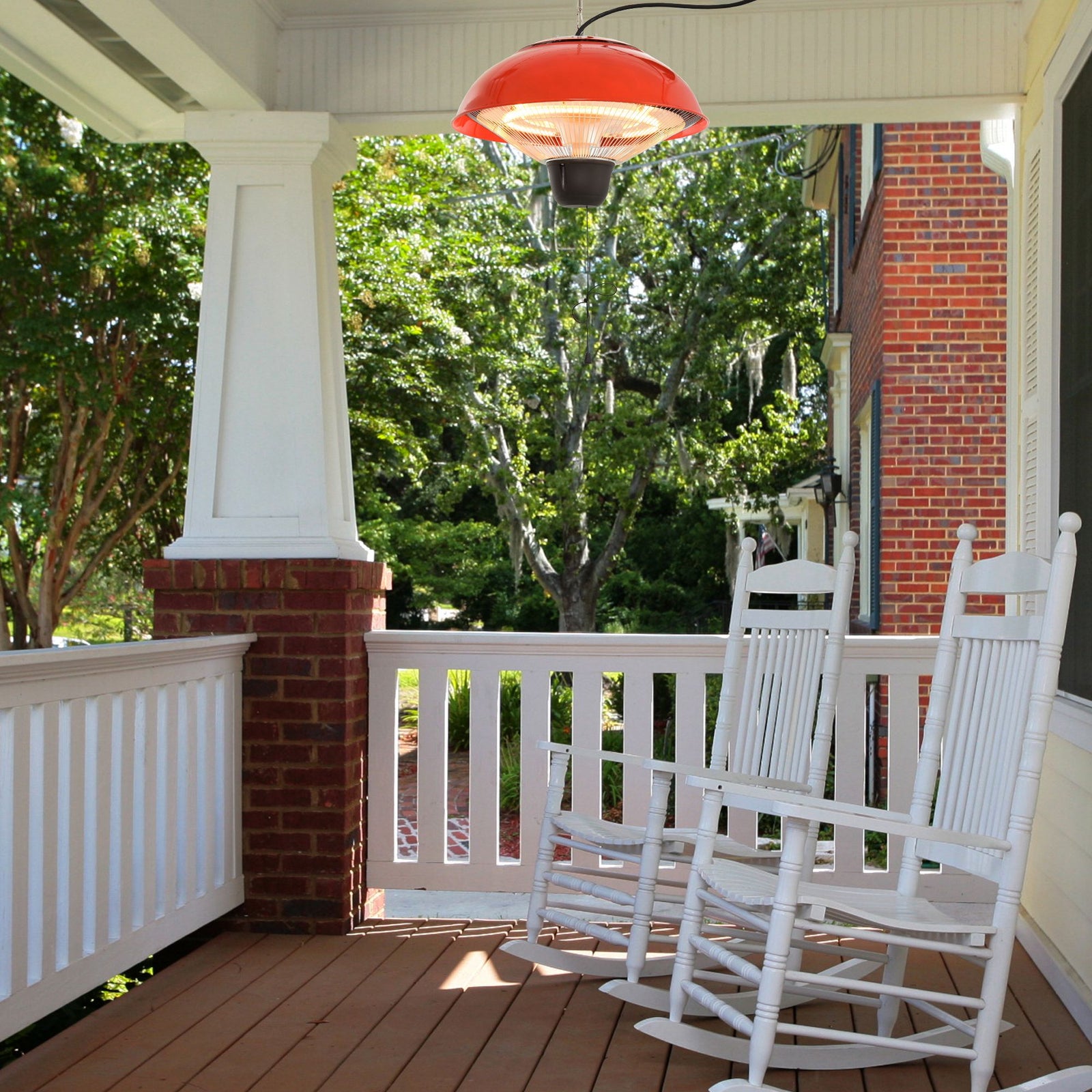 1500w Hanging Patio Heater, Red