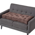 Faux Suede 2 Seater Booster Cushion | 50cm x 100cm | Chocolate