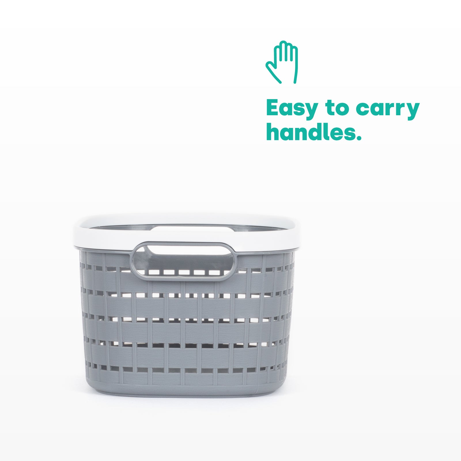 5l Ulana Woven Basket - Grey