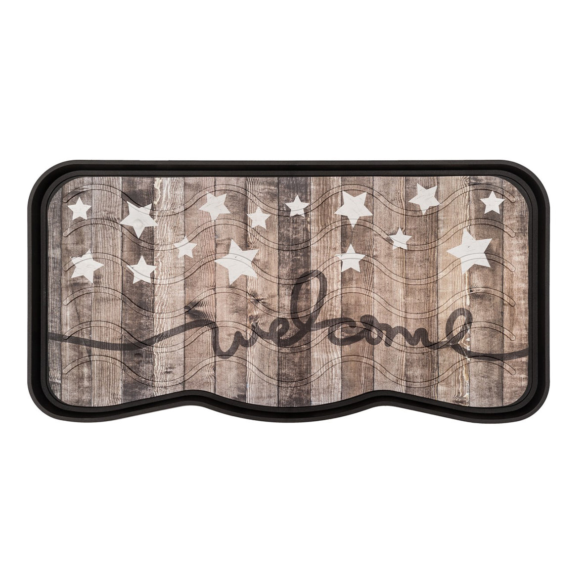 Boot Tray For Shoes And Boots - Printed Star Design