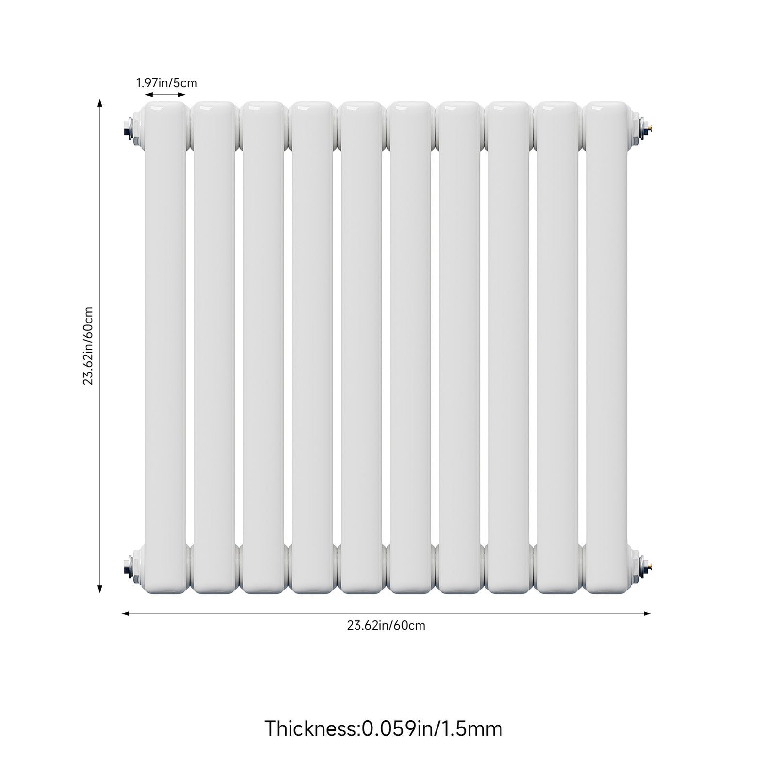 3310 Btu Horizontal Double Column Radiator