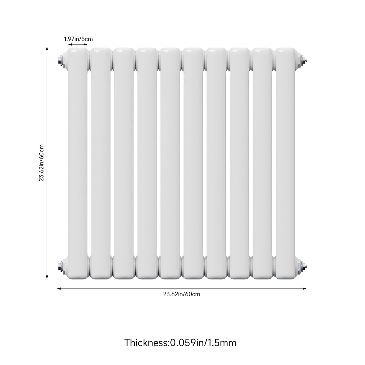 3310 Btu Horizontal Double Column Radiator