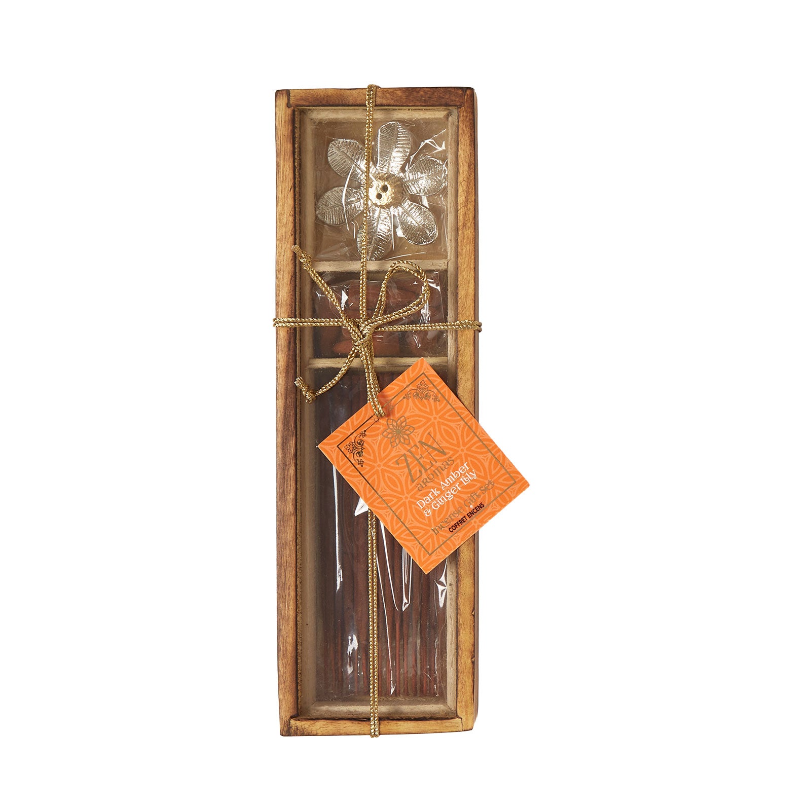 HOMESCAPES Zen Incense Gift Set Amber &ginger Lily