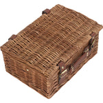 Green Tweed Classic Picnic Wicker Basket | 2 Person | Green