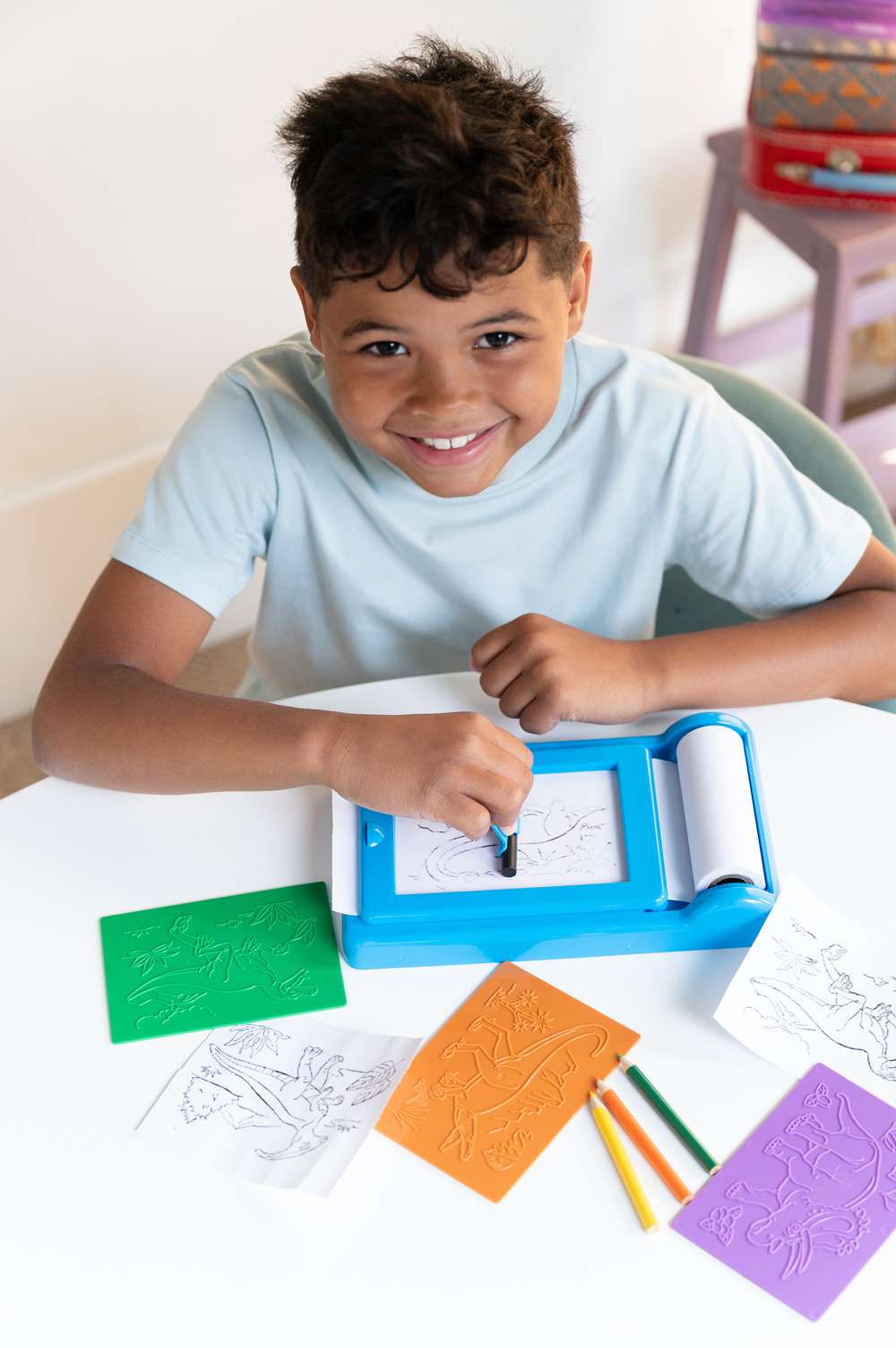 Kidzmaker - Dinosaur Rub Art Studio