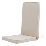 Navy Blue Seat Cushion Pad Set Of 2 | Beige
