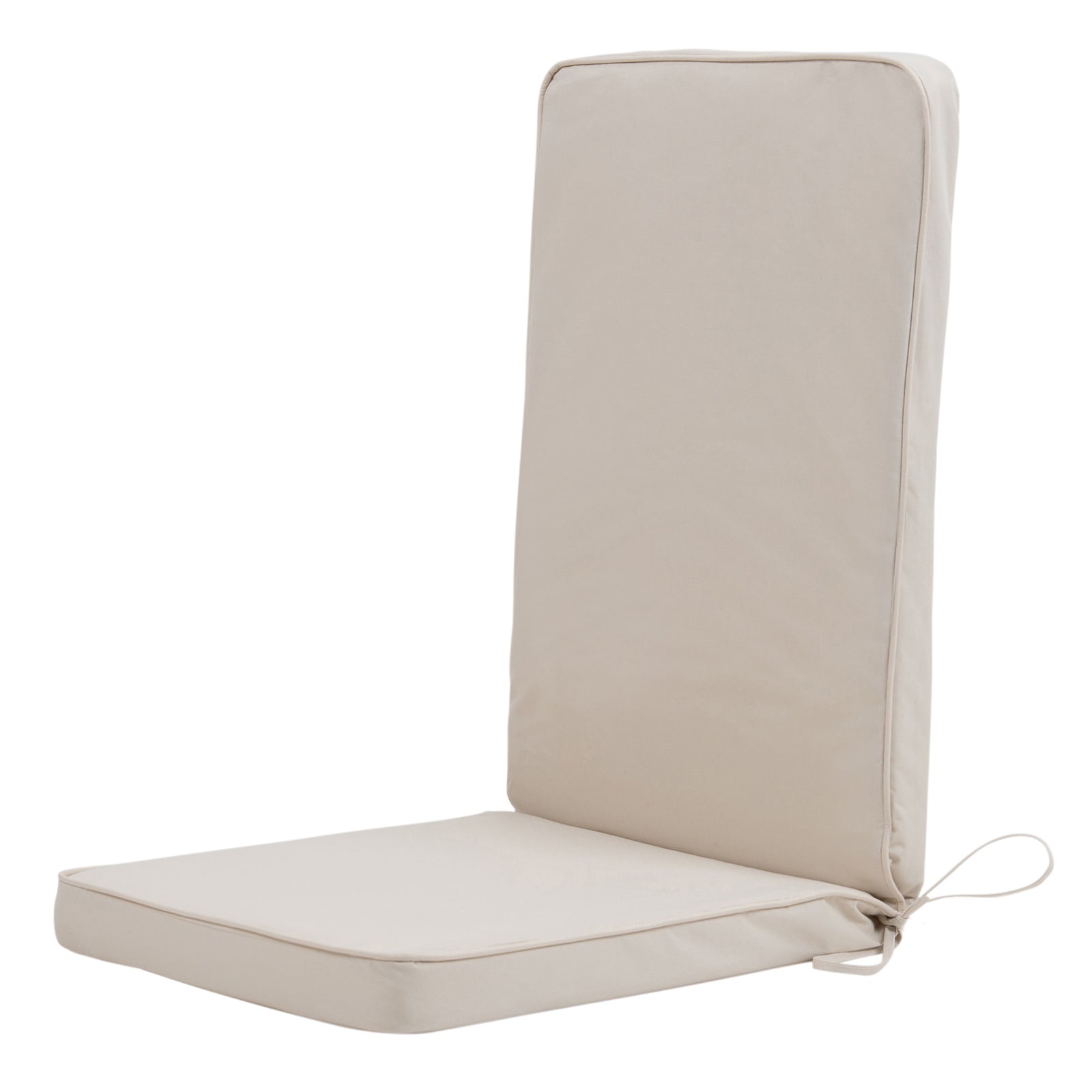 Navy Blue Seat Cushion Pad Set Of 2 | Beige